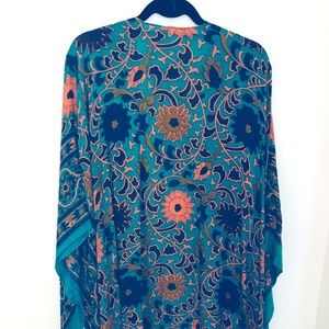 Free People Magic Dance Duster (Emerald Combo)